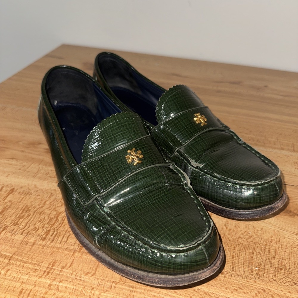 Tory Burch Classic Women's Size 10.5 Everglade Green Loafers